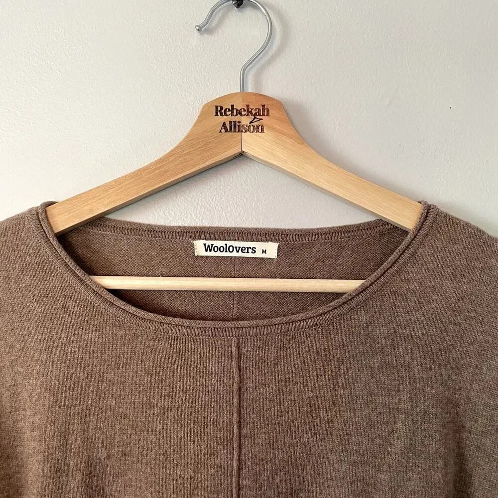 WooLovers Cashmere & Merino Pocket Tunic in Pecan Marl Size Medium - Picture 11 of 16